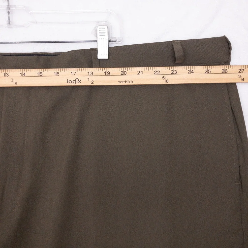 GS Perfect Fit Dress Pants Mens Size 54/32 Olive Green Alterable Trousers New